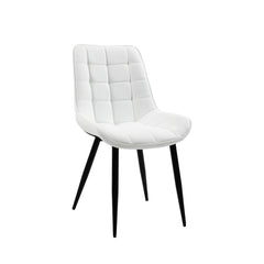 Aurora - Dining Chair - White Faux Leather