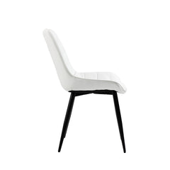 Aurora - Dining Chair - White Faux Leather