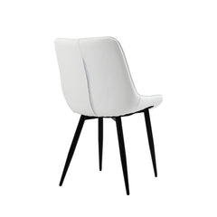 Aurora - Dining Chair - White Faux Leather