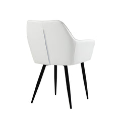 Livia - Dining Chair - White Faux Leather