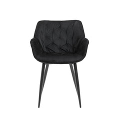 Felicia - Dining Chair - Black Velvet