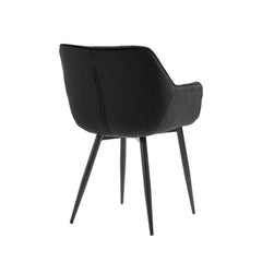 Felicia - Dining Chair - Black Velvet