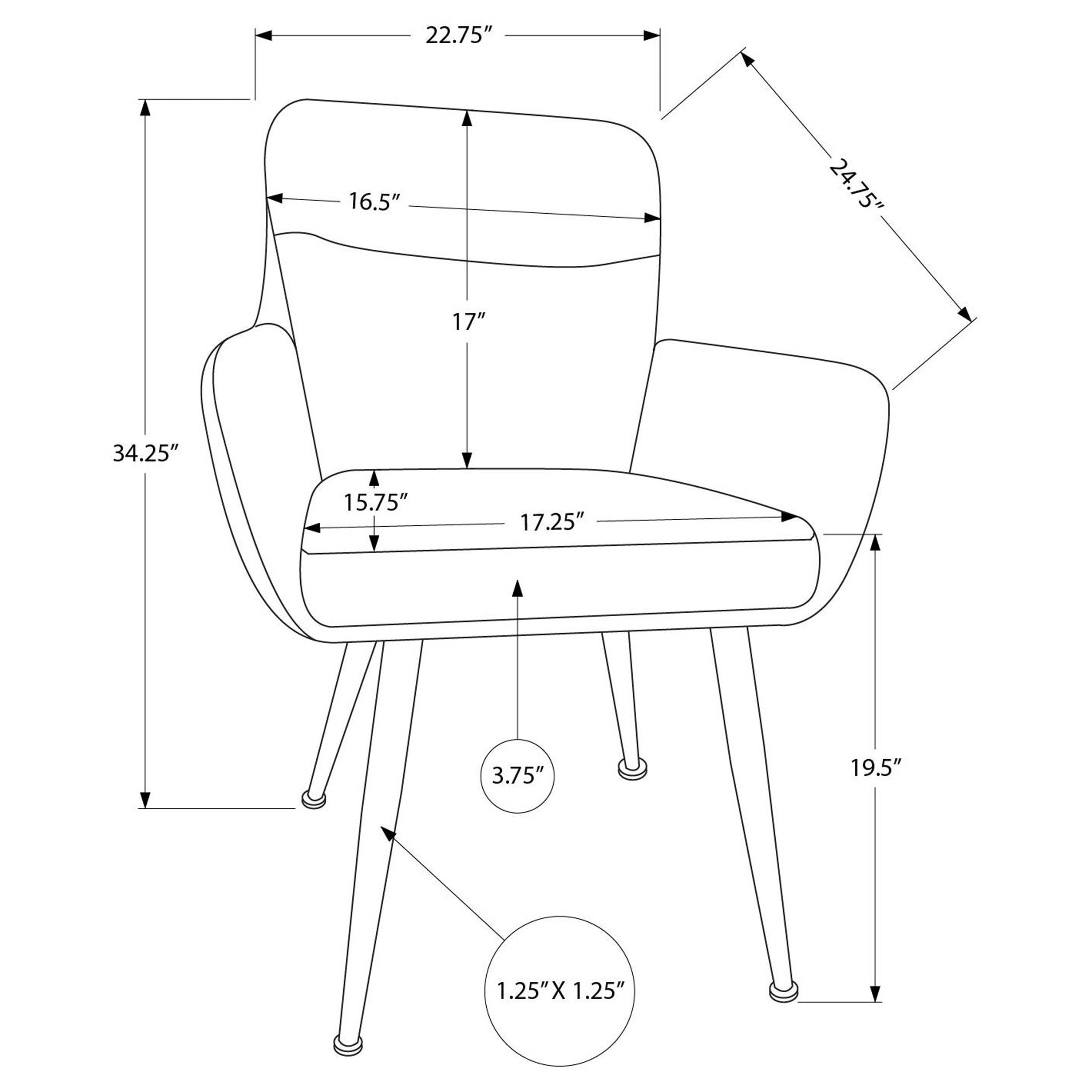Jerry - Dining Chair - Black PU Leather