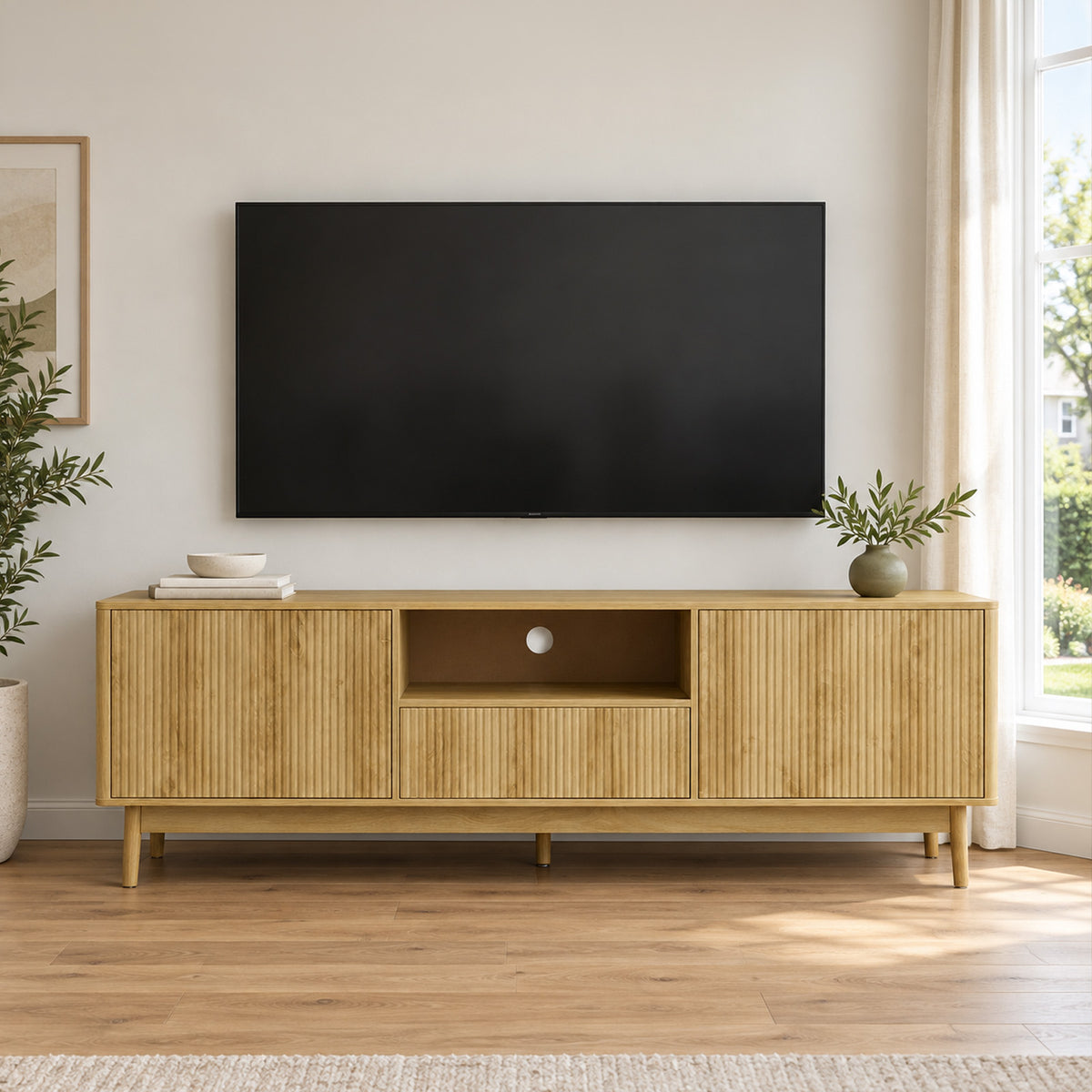 Liam - TV Stand - Walnut - 72 in
