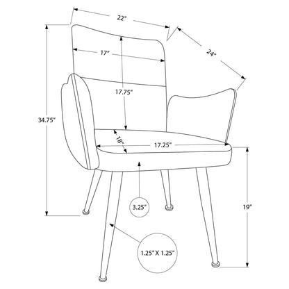 Lassy - Dining Chair - Grey PU Leather