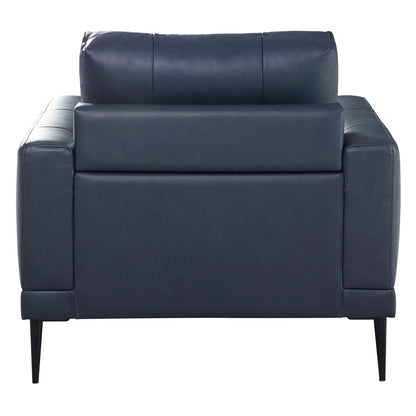 Valerio - Armchair - Indigo Leather