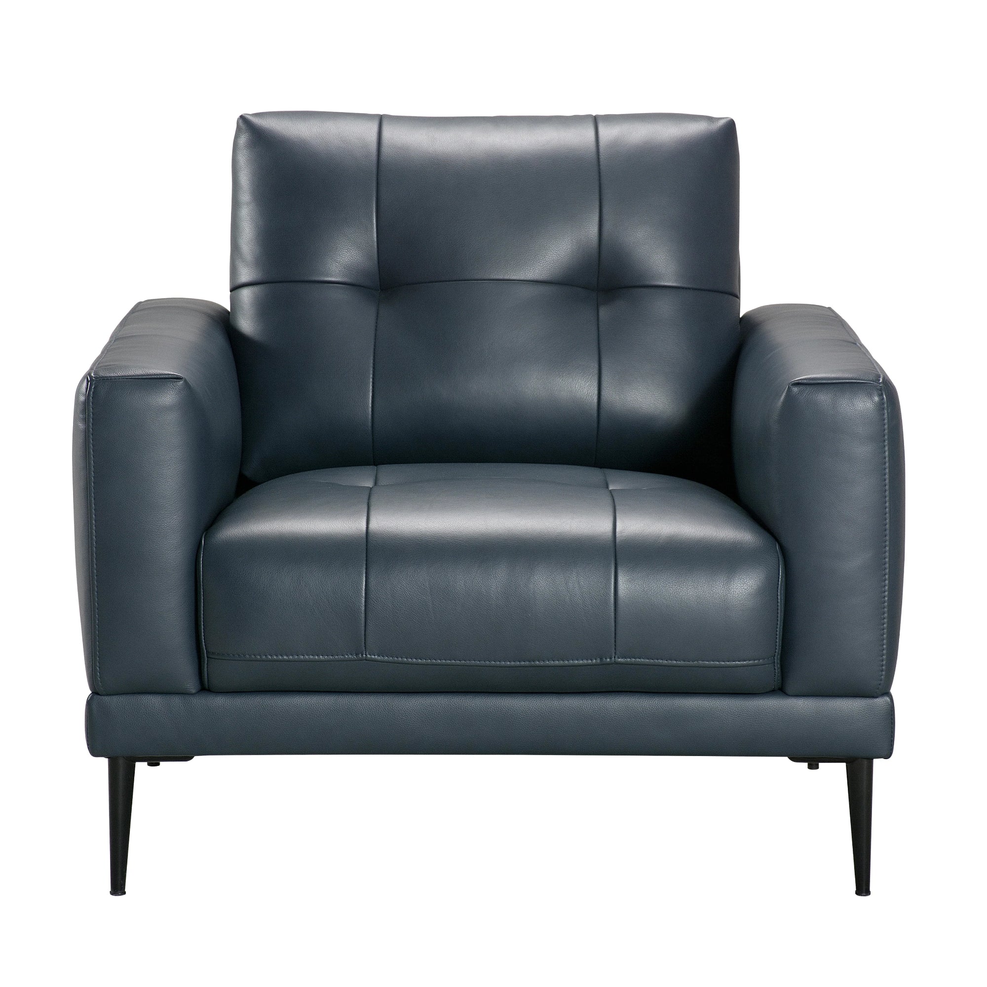 Valerio - Armchair - Indigo Leather