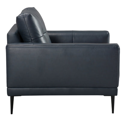 Valerio - Armchair - Indigo Leather