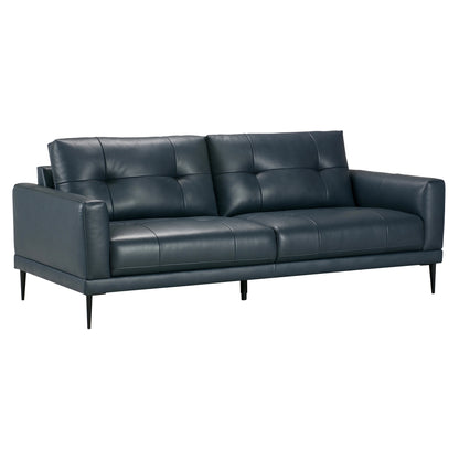 Valerio - Loveseat - Indigo Leather