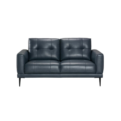 Valerio - Loveseat - Indigo Leather