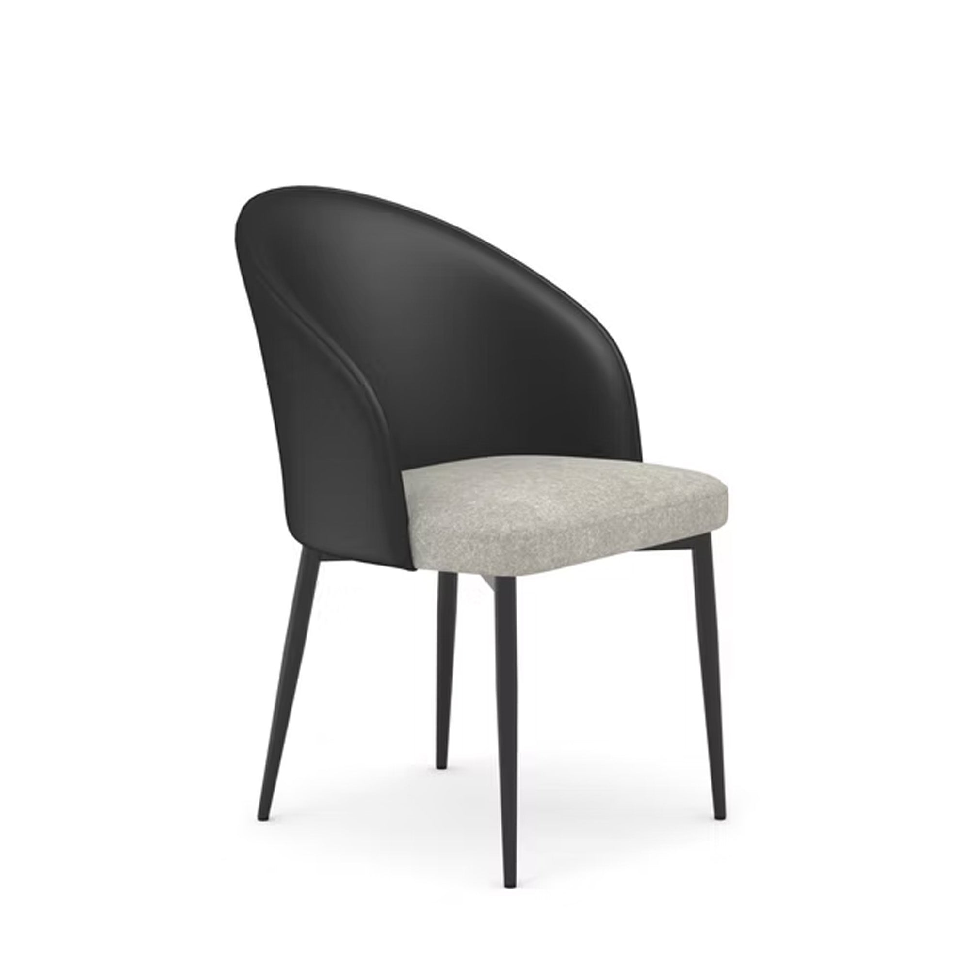 Liam - Dining Chair - Black and Grey
