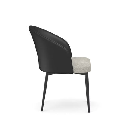 Liam - Dining Chair - Black and Grey