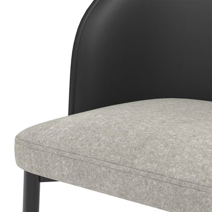 Liam - Dining Chair - Black and Grey