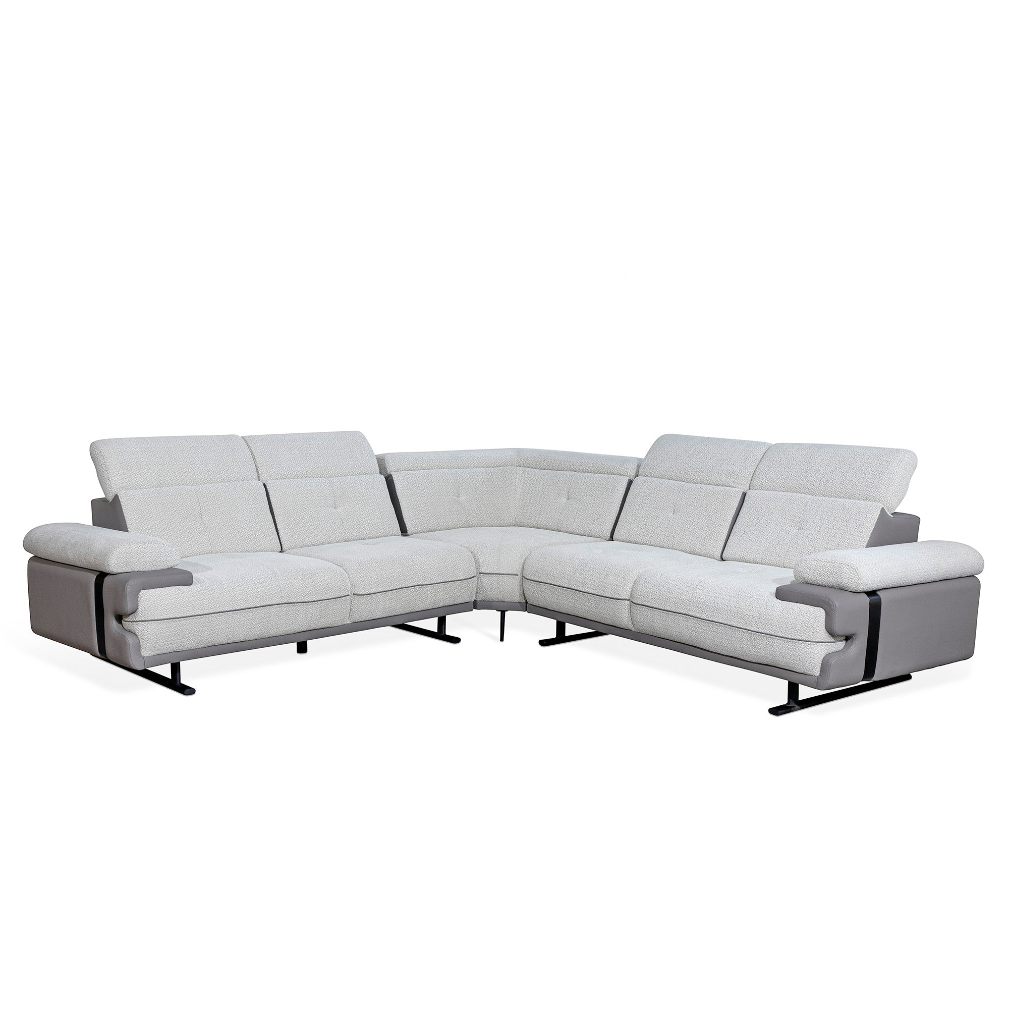 Lucia - Sectional Sofa - Grey Fabric