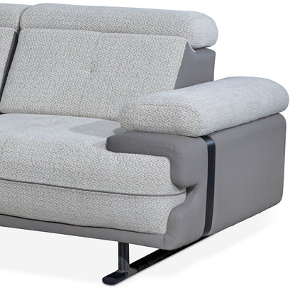 Lucia - Sectional Sofa - Grey Fabric