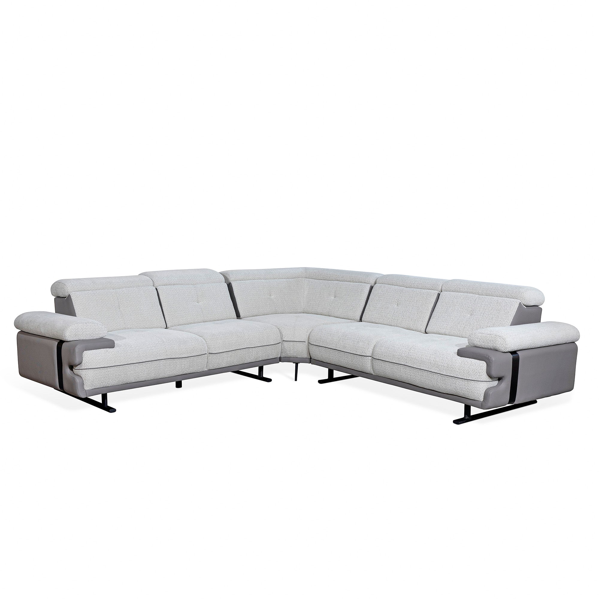Lucia - Sectional Sofa - Grey Fabric
