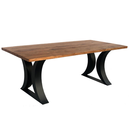 Solea/Livia - Dining Room Set - Solid wood and black