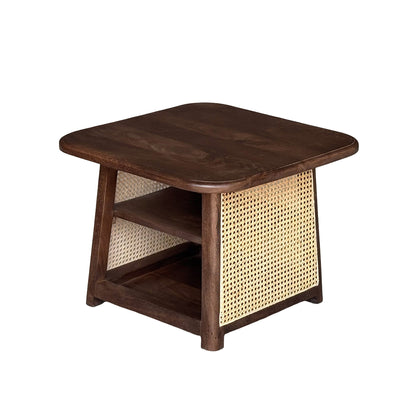 Castaro - Ensemble de tables basses - Bois Massif Noyer