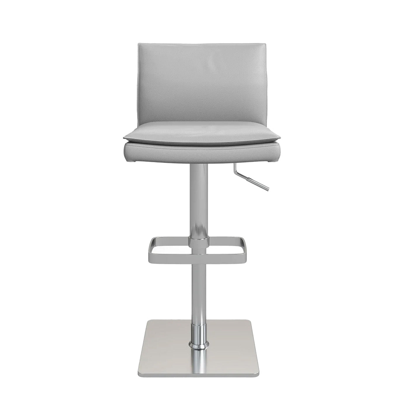 MaxSoft - Tabouret de bar ajustable - Cuir Gris
