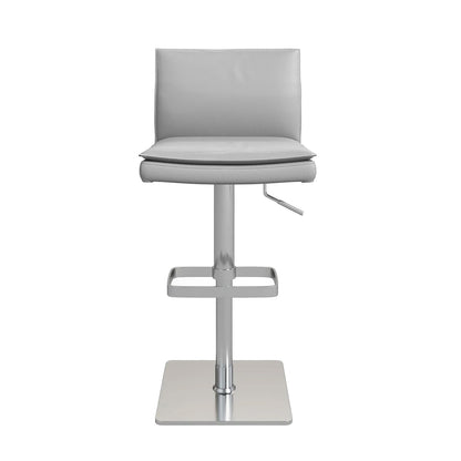 MaxSoft - Tabouret de bar ajustable - Cuir Gris