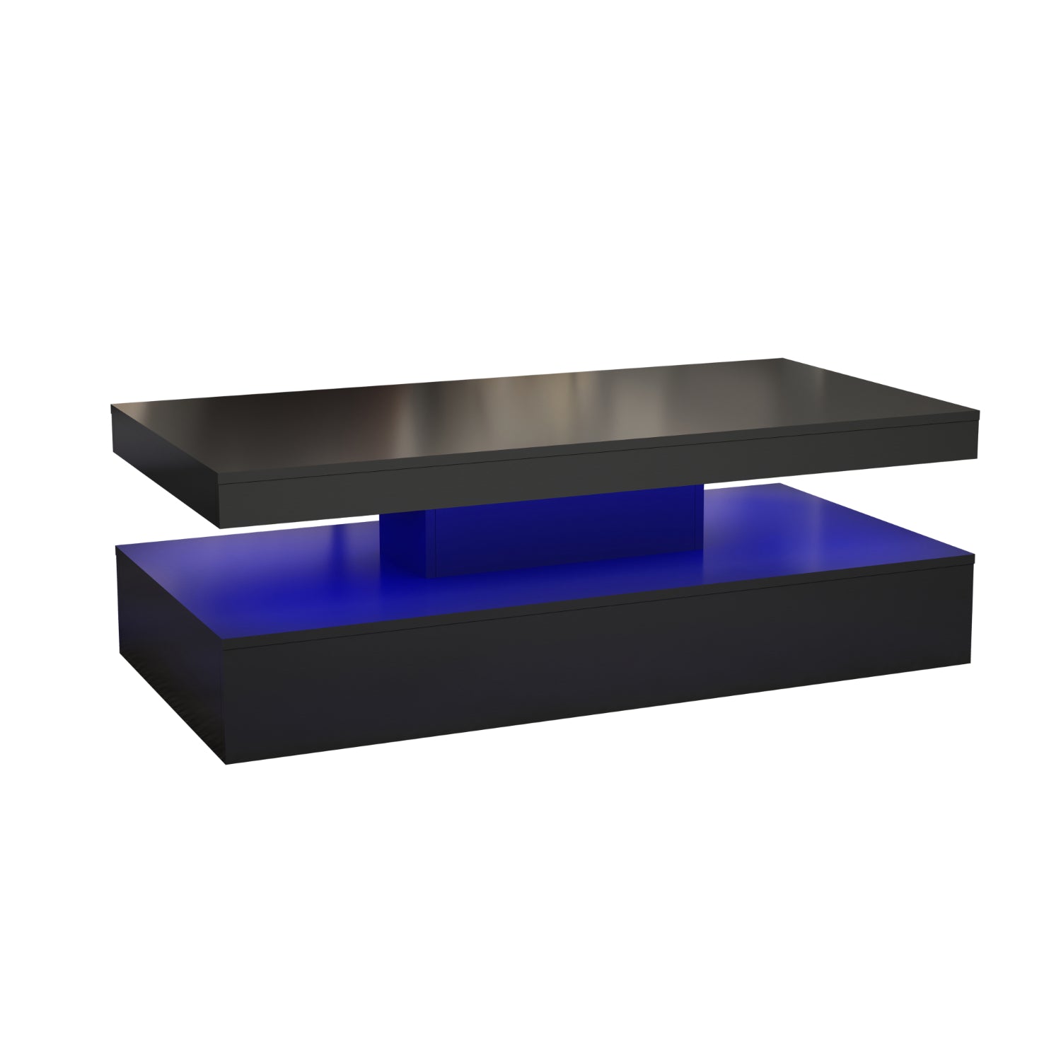 Lana - Table Basse LED - Noir Lustré