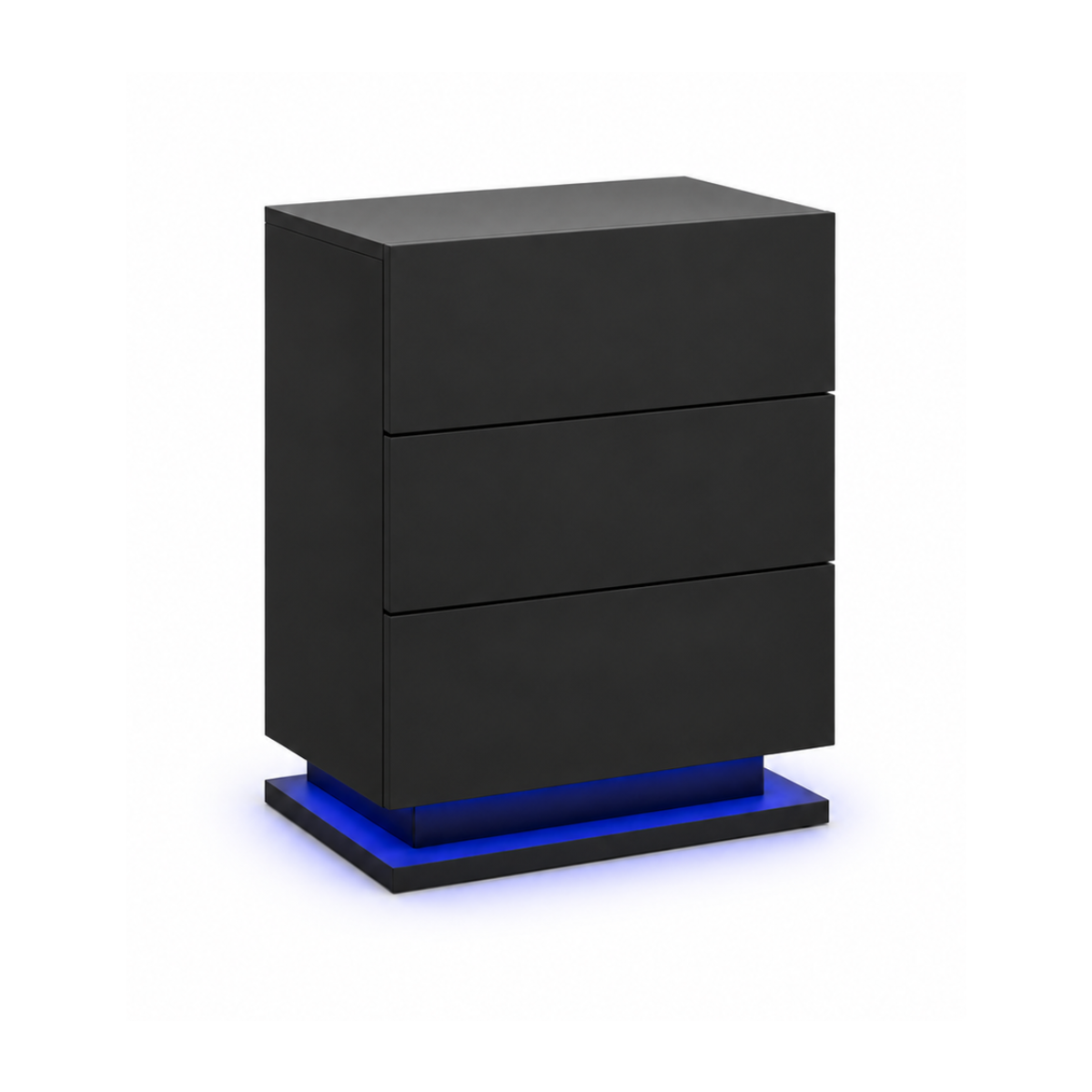 Raphael - Nightstand with LED - Black