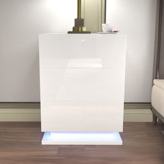 Nightstand with LED - Raphael - White