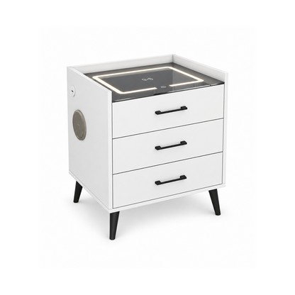 Alice - Smart Nightstand Table - White