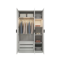 CLAS Modular Wardrobe with 3 Doors - Glossy White