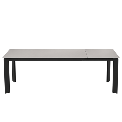Elliot - Extendable Dining Table - Grey Tempered Glass