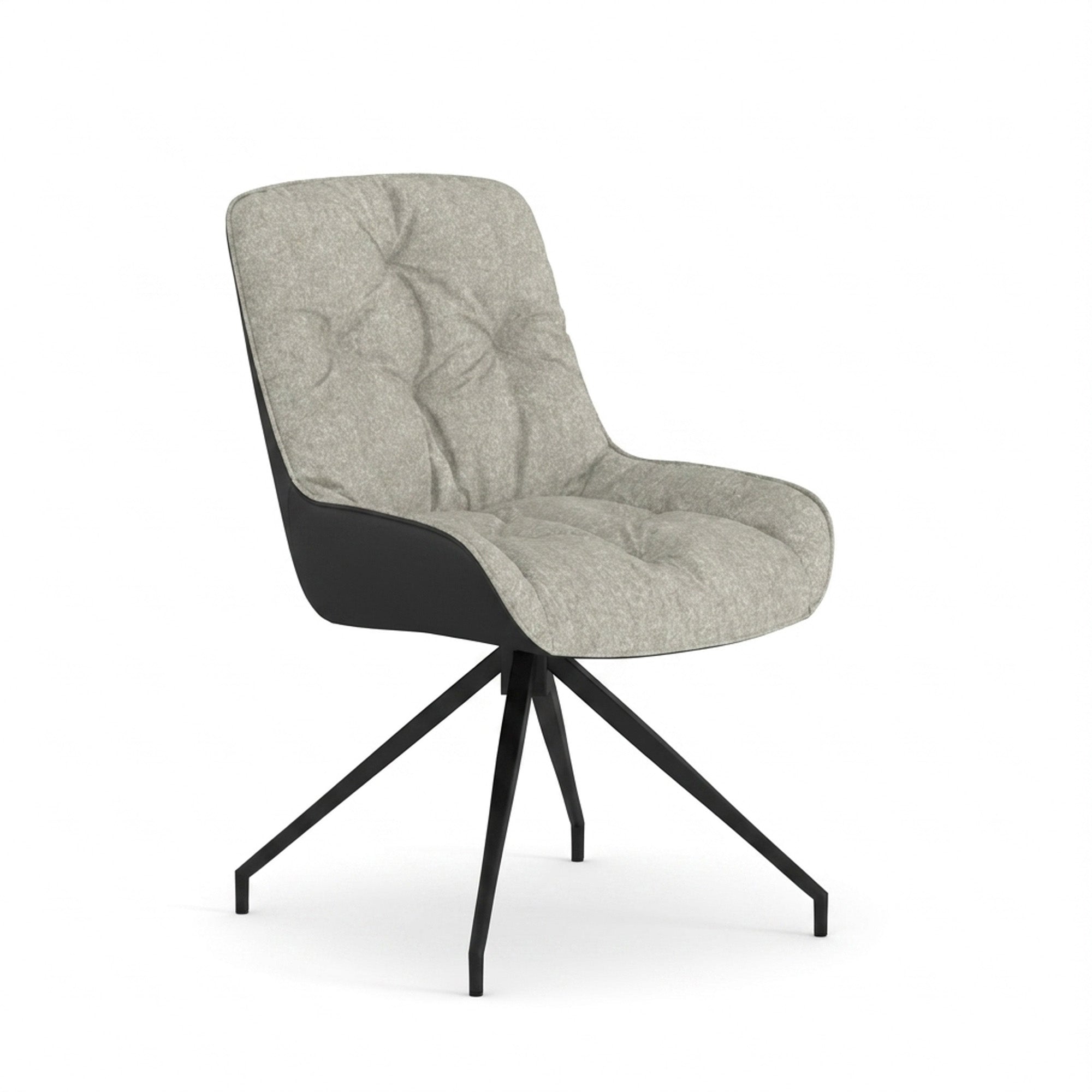 Maverick - Dining Chair - Swivel - Grey and Black