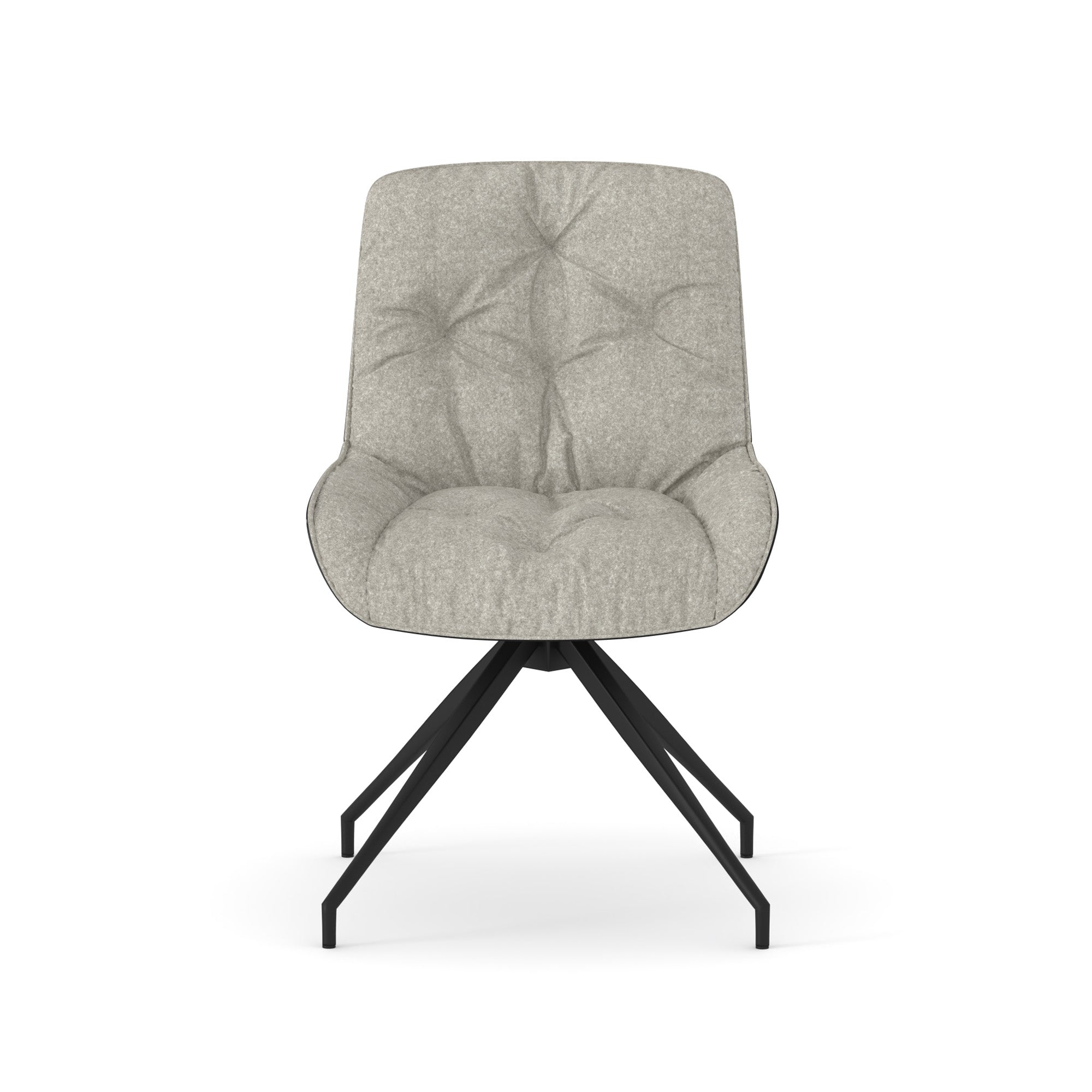 Maverick - Dining Chair - Swivel - Grey and Black