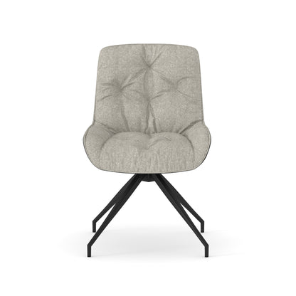 Maverick - Dining Chair - Swivel - Grey and Black