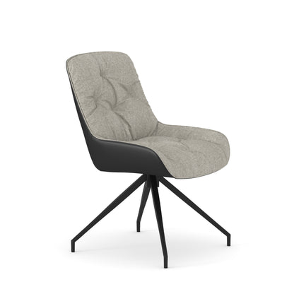 Maverick - Dining Chair - Swivel - Grey and Black
