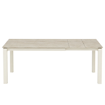 Mikhai - Table à Manger extensible - Travertin