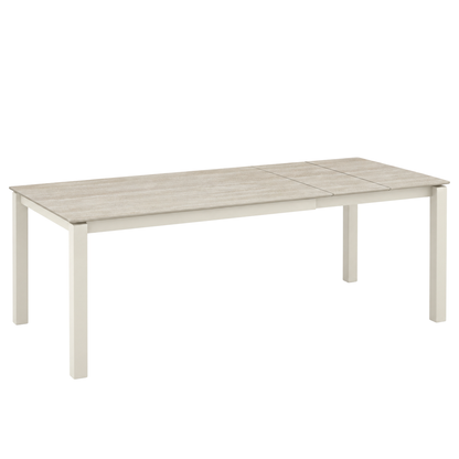 Mikhai - Table à Manger extensible - Travertin