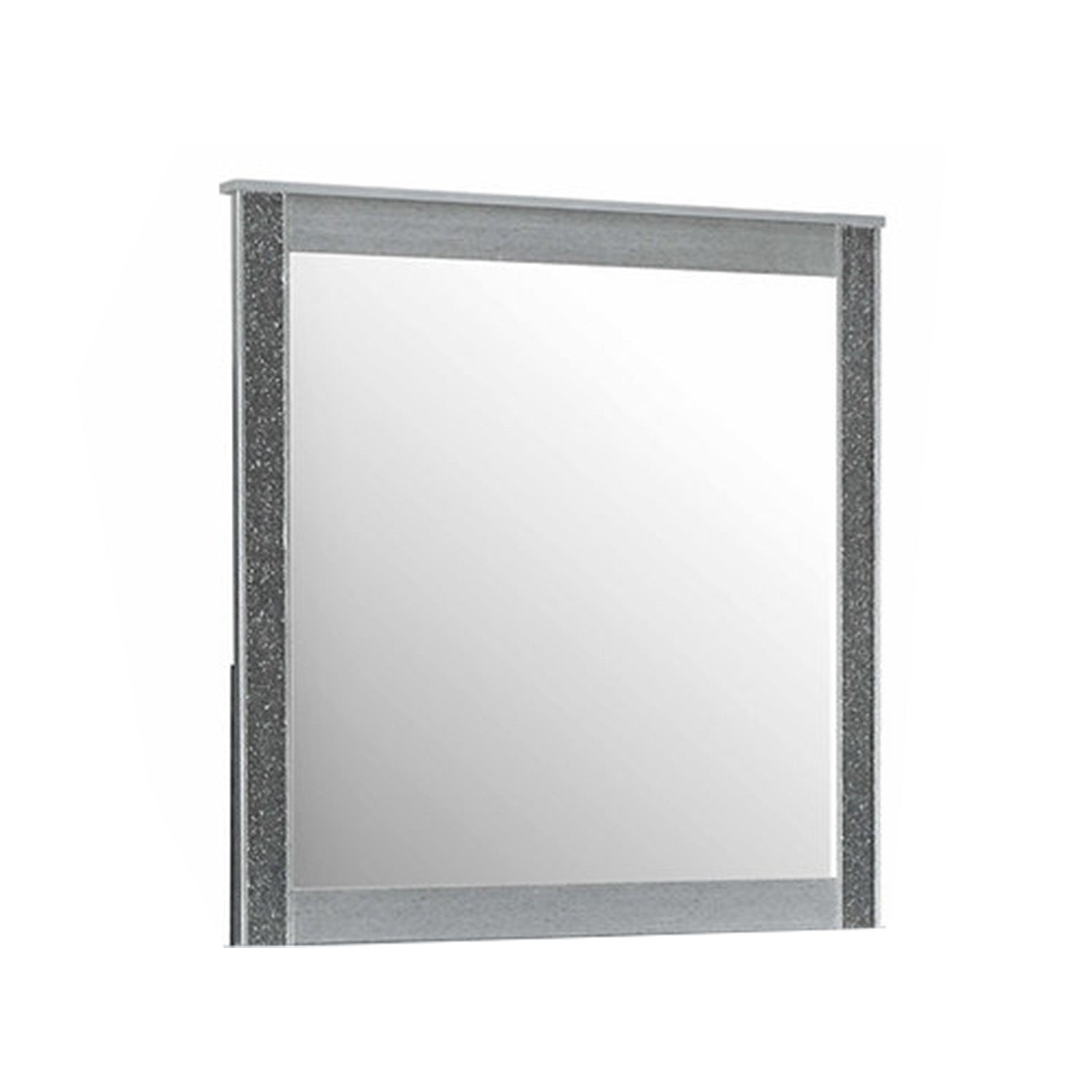 Avenzo - Commode à 6 tiroirs avec mirroir - Argent