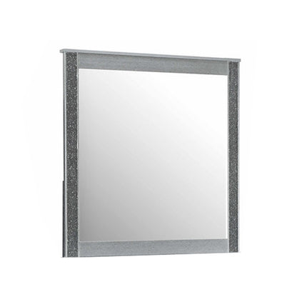 Avenzo - Commode à 6 tiroirs avec mirroir - Argent