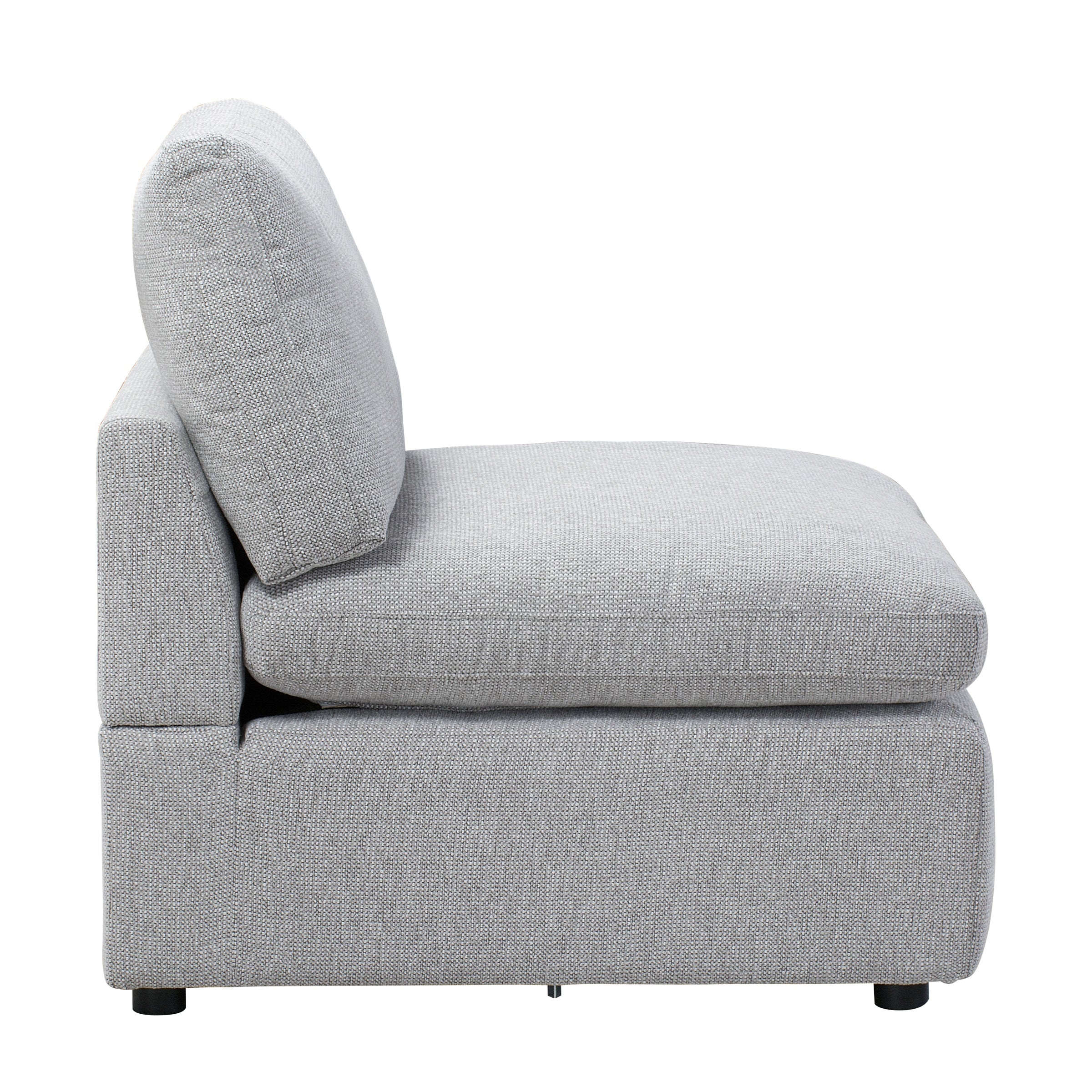 Amaro - Module sans accoudoir - Gris Pâle