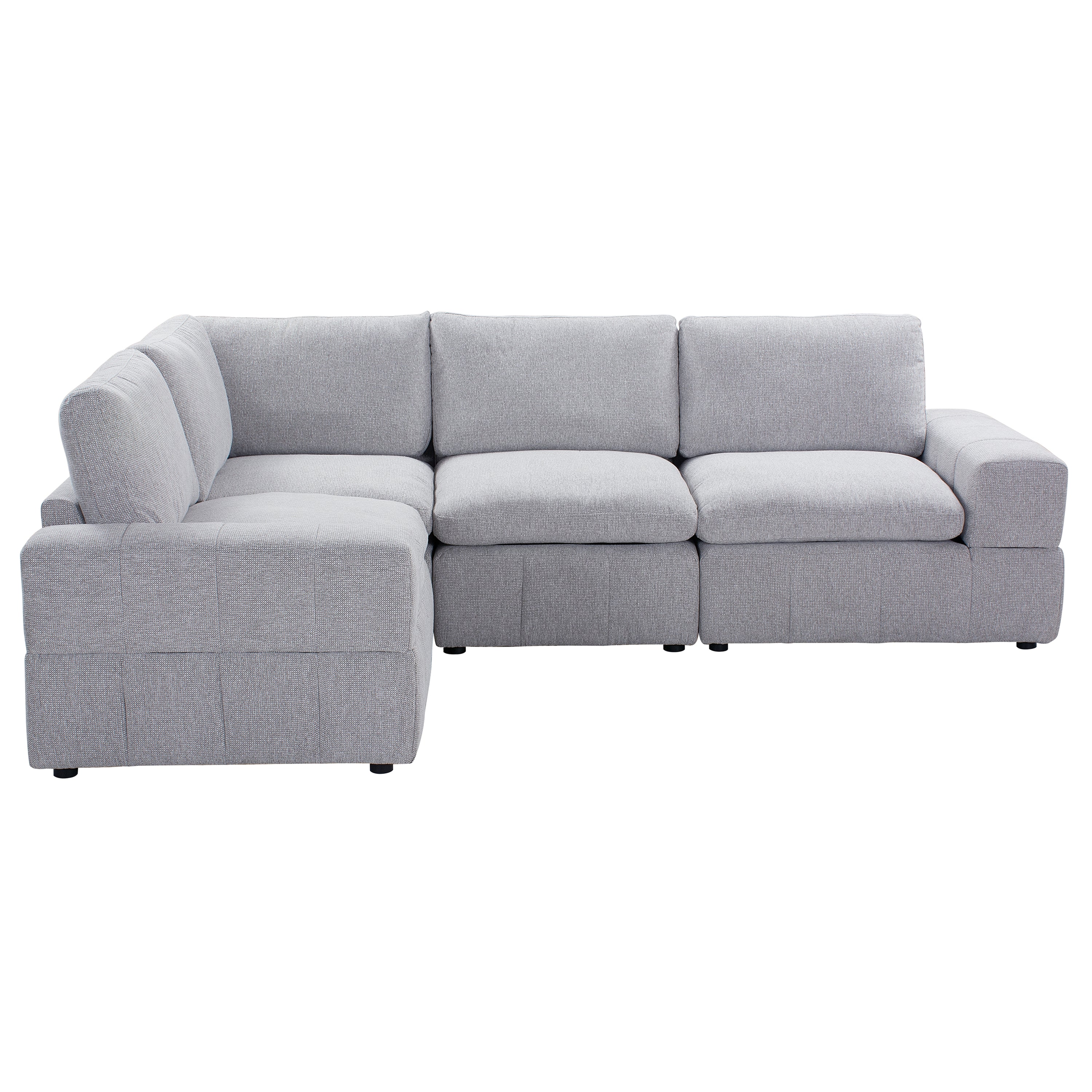 Amaro - Sofa Sectionnel Modulaire Reversible - Gris Pâle