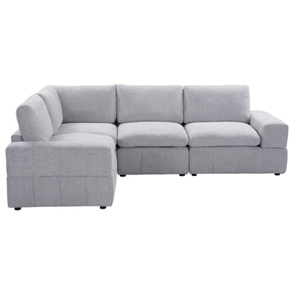 Amaro - Sofa Sectionnel Modulaire Reversible - Gris Pâle