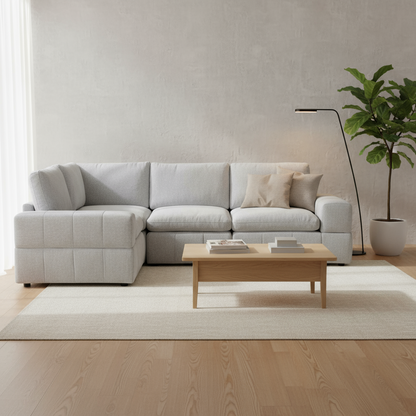 Amaro - Sofa Sectionnel Modulaire Reversible - Gris Pâle