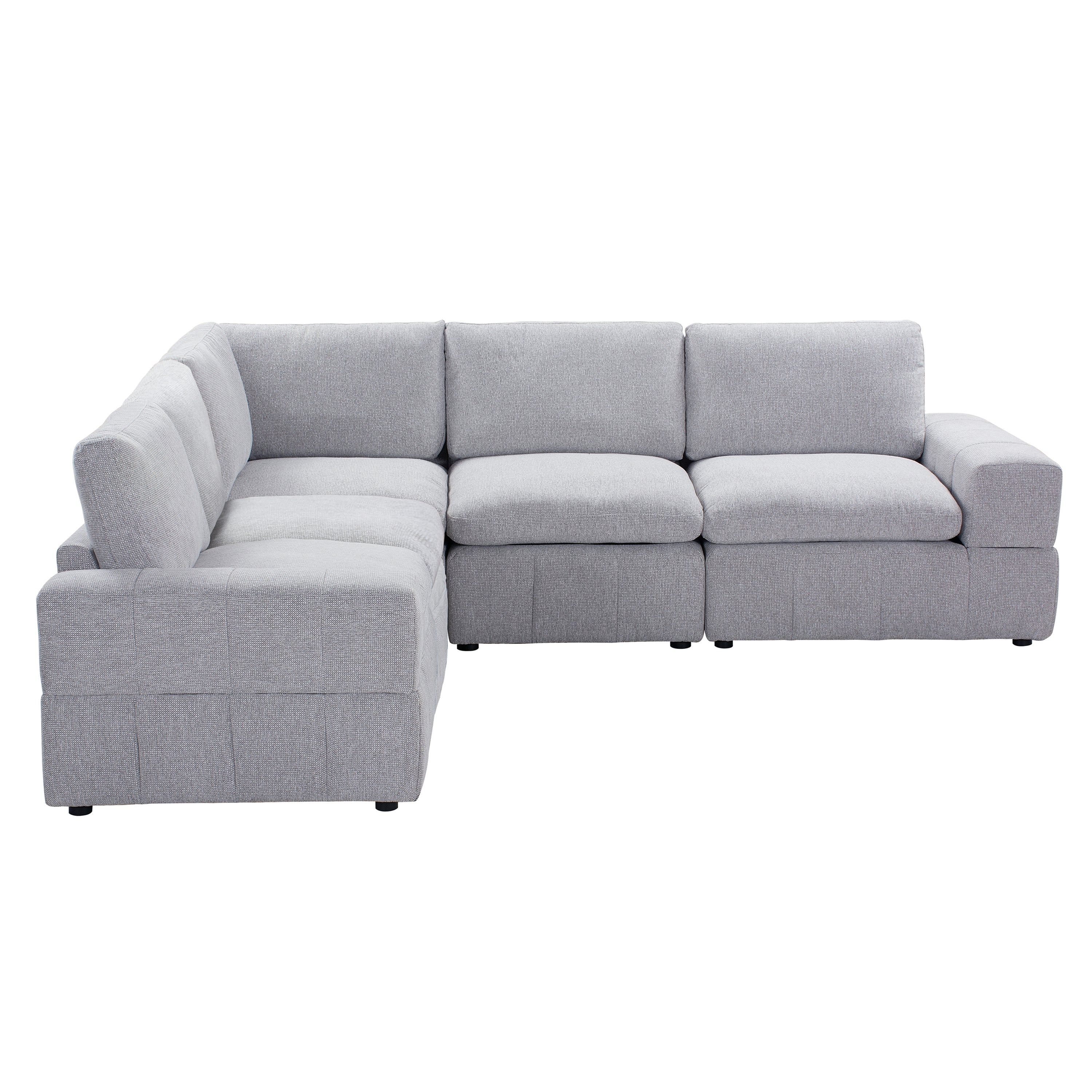Amaro - Sofa Sectionnel Modulaire - Gris Pâle