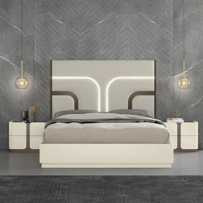 Livo - Queen Bed - Beige