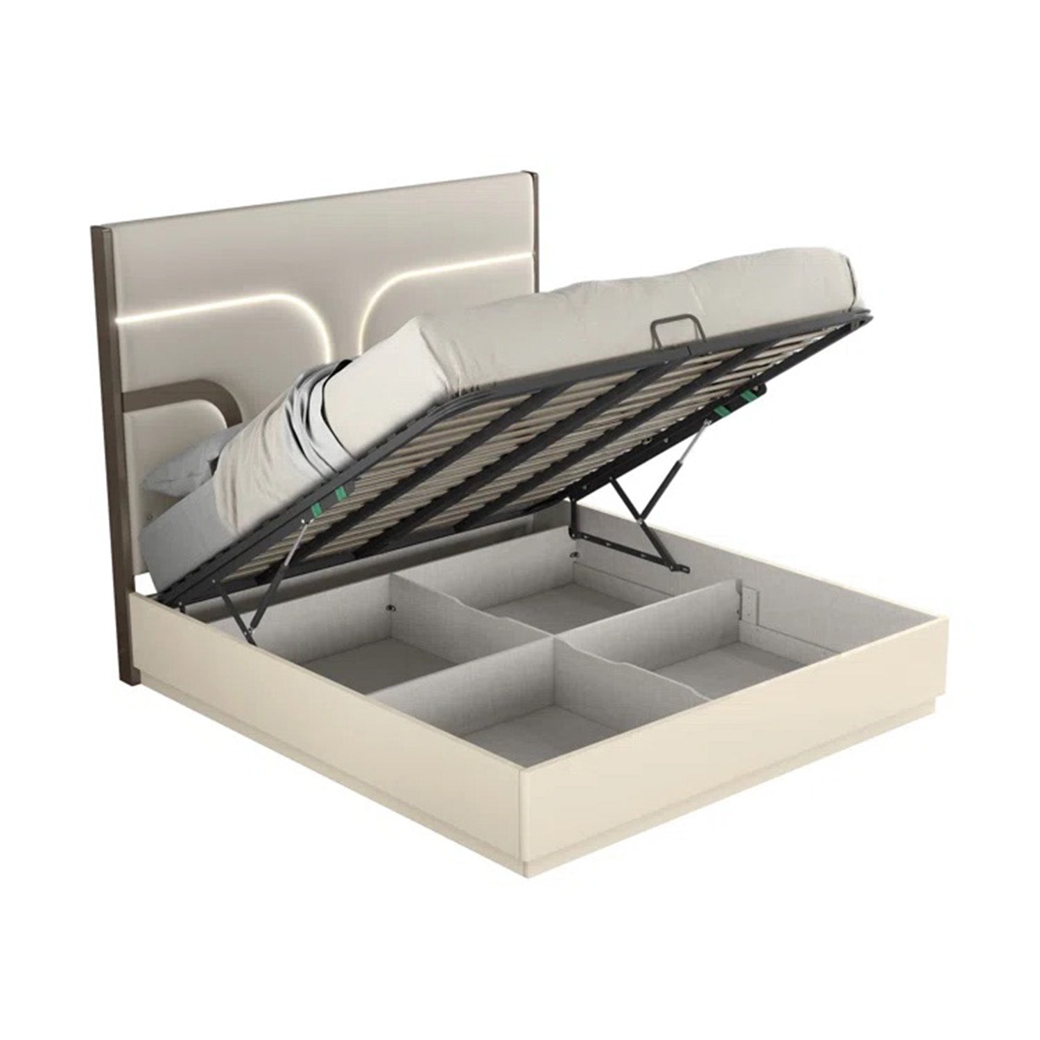 Livo - Queen Bed - Beige