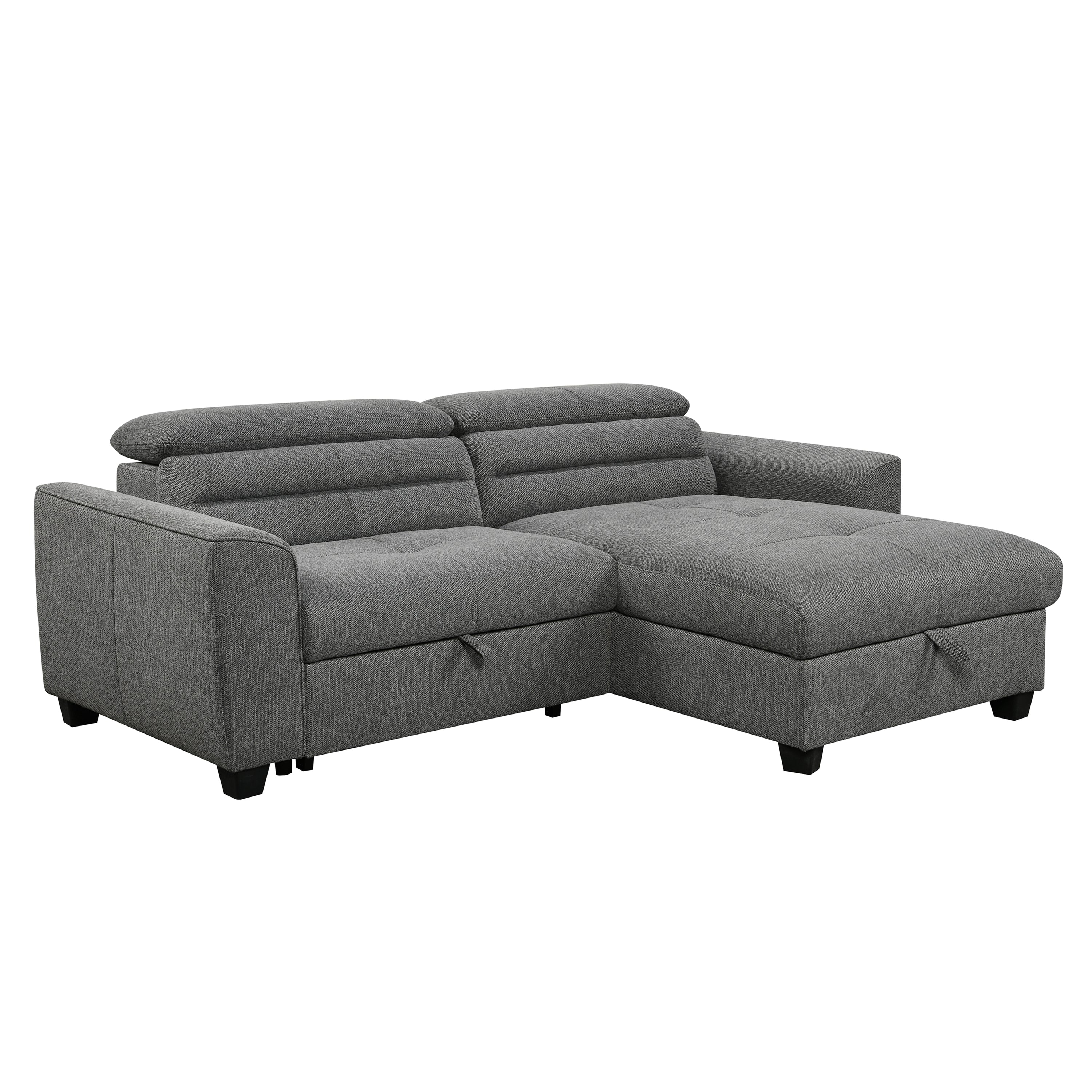 Lorena - Sectional Sofa Bed - Grey