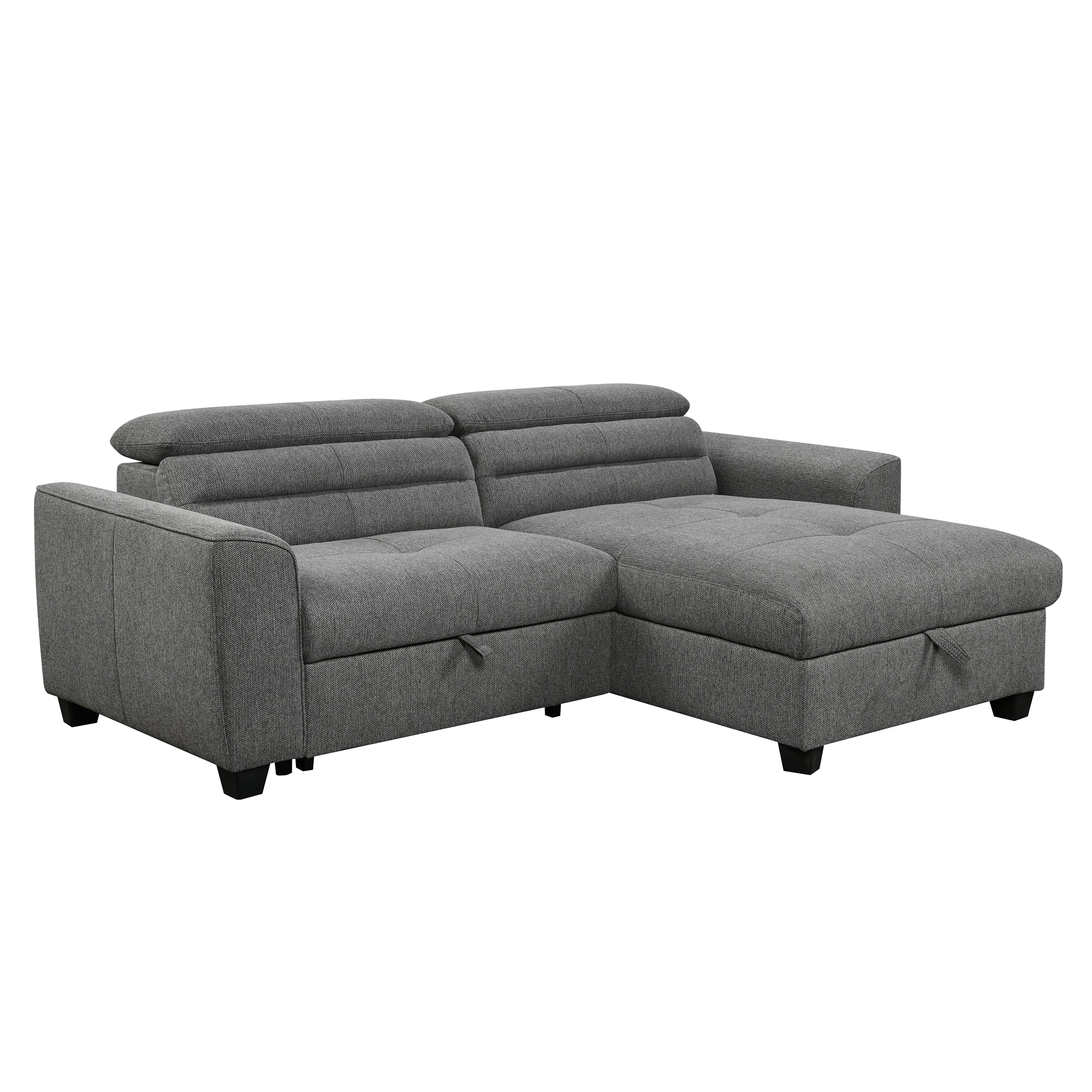Lorena - Sectional Sofa Bed - Grey