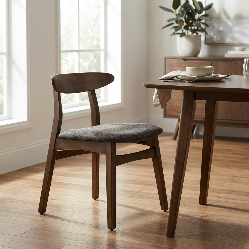 Oslo - Chaise de Salle à Manger - Noyer et Brun