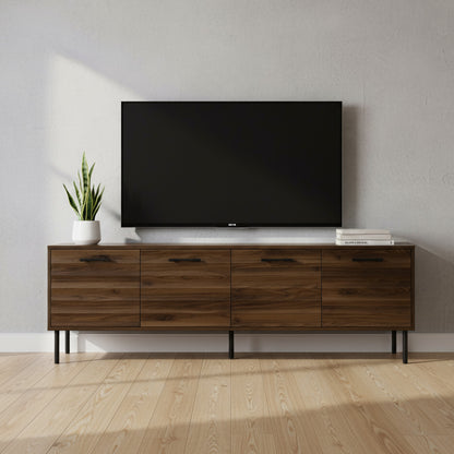 Owen - Meuble de TV - Brun Foncé Simili-Bois - 72 po