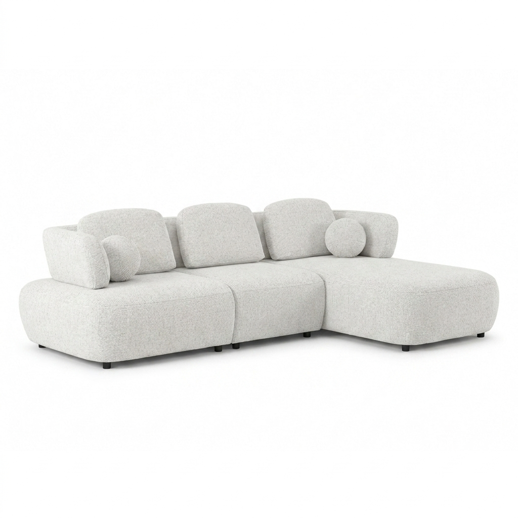 Prado - Sofa Sectionnel - Tissu Beige
